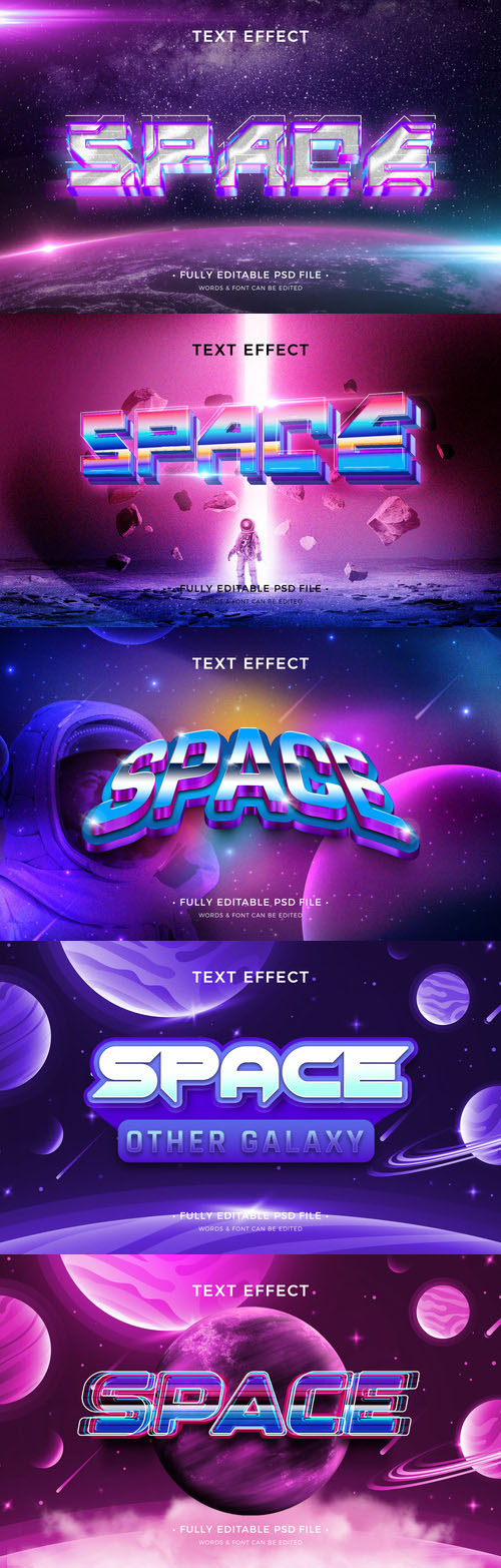 Psd style text effect editable design
 collection vol 262 