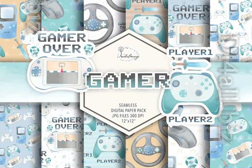 Gamer digital paper pack design