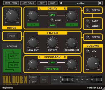 Togu Audio Line TAL– Dub– X v2.0.4 (macOS/Linux)