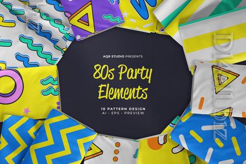 80s party element - Seamless Pattern Design