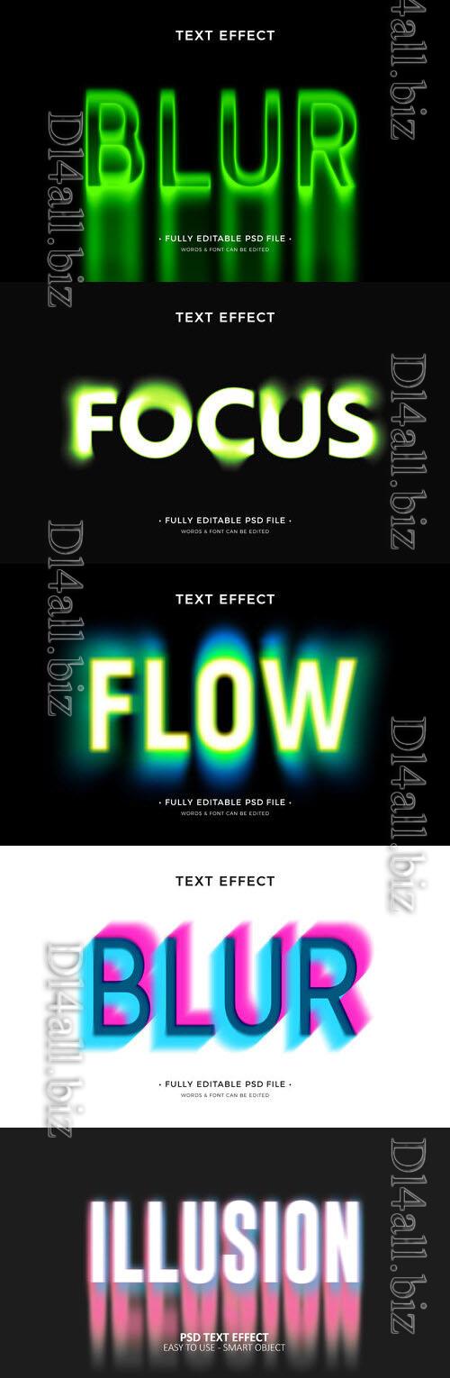 Psd style text effect editable design  collection vol 268