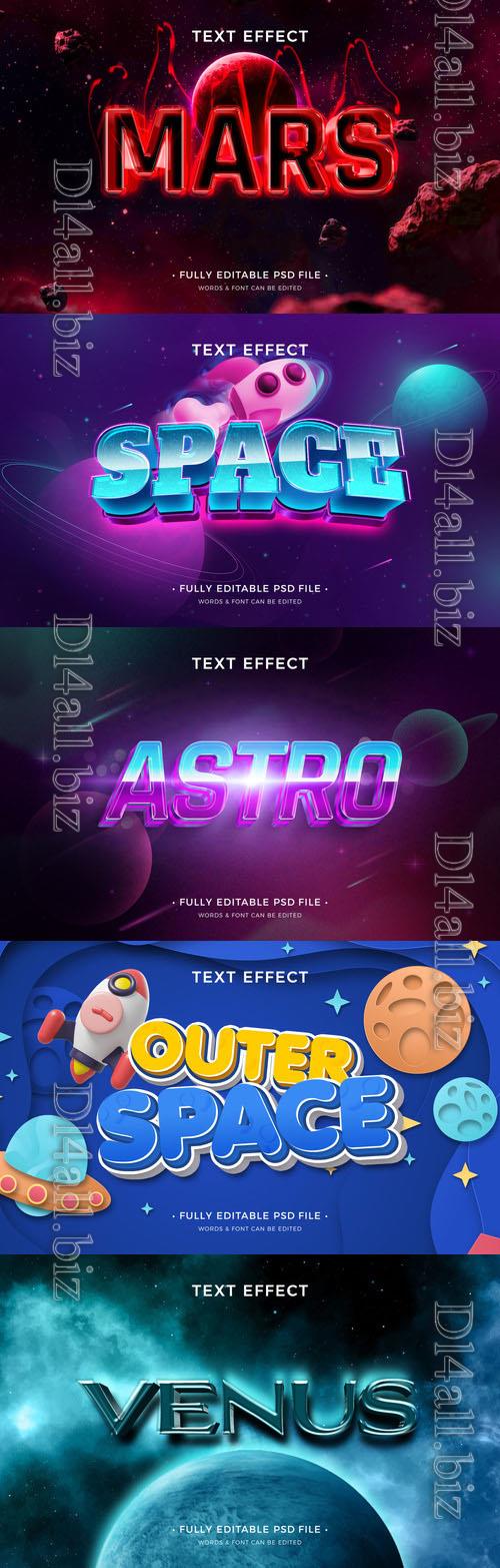 Psd style text effect editable design  collection vol 267