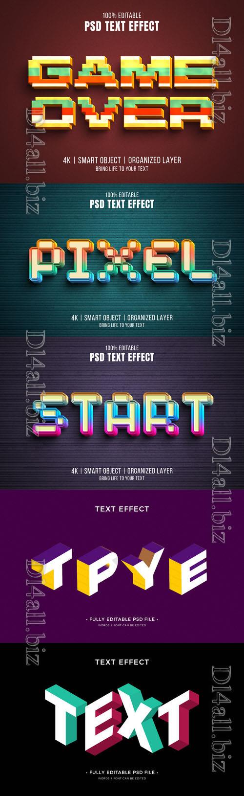 Psd style text effect editable design  collection vol 264