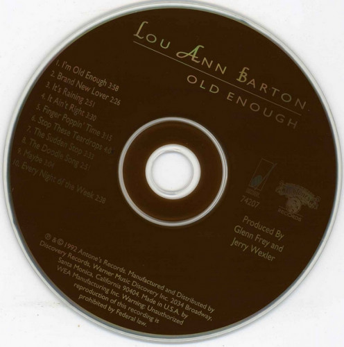 Lou Ann Barton - Old Enough (1982) (1992) Lossless