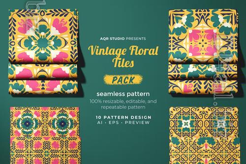 Vintage Floral Tiles - Seamless Pattern Beautiful Collection