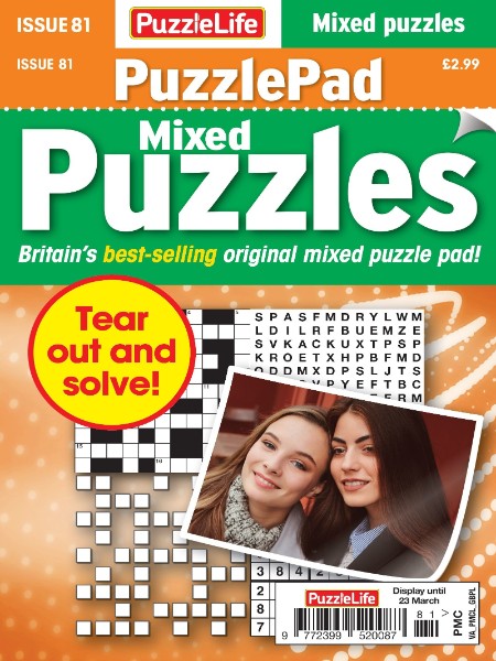 PuzzleLife PuzzlePad Puzzles – 23 February 2023