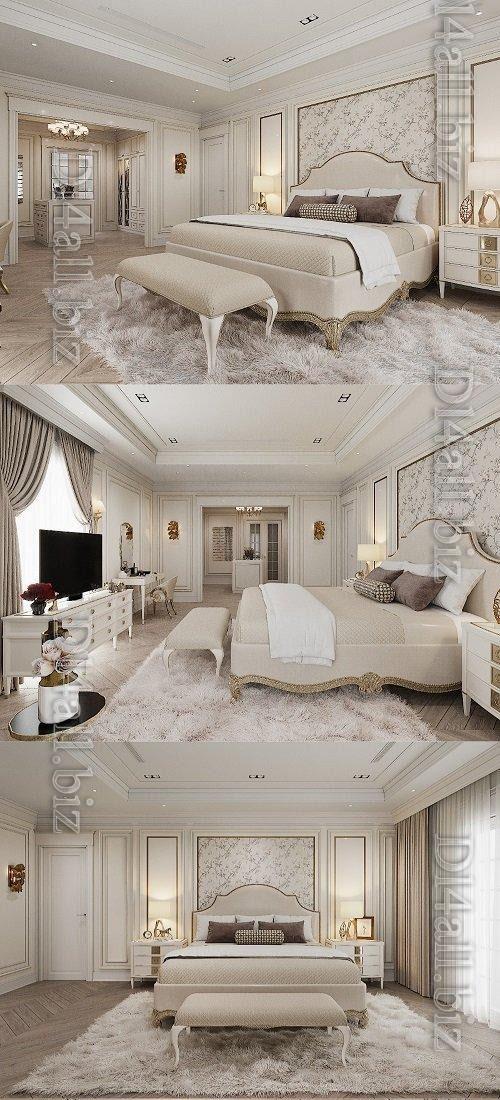 Master Bedroom Interior Model by Cao Van Luan