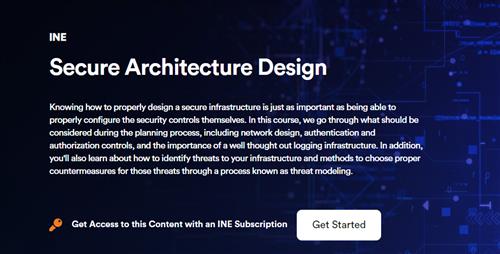 INE –  Secure Architecture Design –  Download Free
