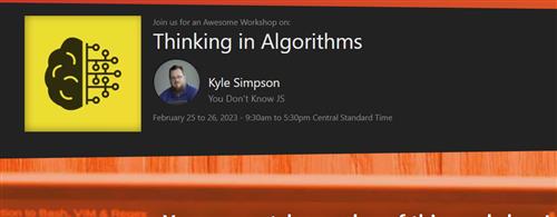 Frontend Master - Thinking in Algorithms