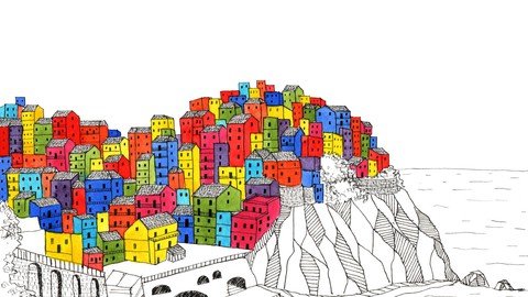 Urban Sketching Illustrate Buildings In Fun & Colorful Way –  Download Free
