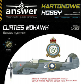 Curtiss Mohawk, P-36A-RAF-155 ( Answer KH 9/2020)