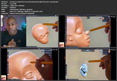 How to Model the Face & Head Nomad Sculpt Character  Tutorial Ab5c18ac4699f2987f8cf90c5a63421e