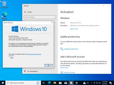 Windows 10 Pro 22H2 build 19045.2673 Preactivated  Multilingual