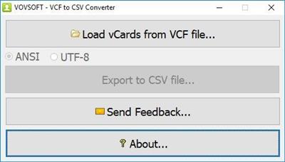 VovSoft VCF to CSV Converter 3.9.0  Multilingual