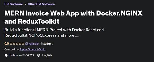 MERN Invoice Web App with Docker,NGINX and ReduxToolkit