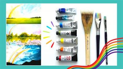 Watercolor Landcsapes: Let Us Create Fun Rainbow  Effects Fe7893c7de84a7fdb409998cc9834f97