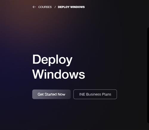 INE - Deploy Windows