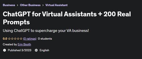 ChatGPT for Virtual Assistants + 200 Real Prompts