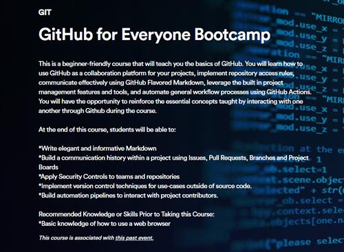 INE - GitHub for Everyone Bootcamp