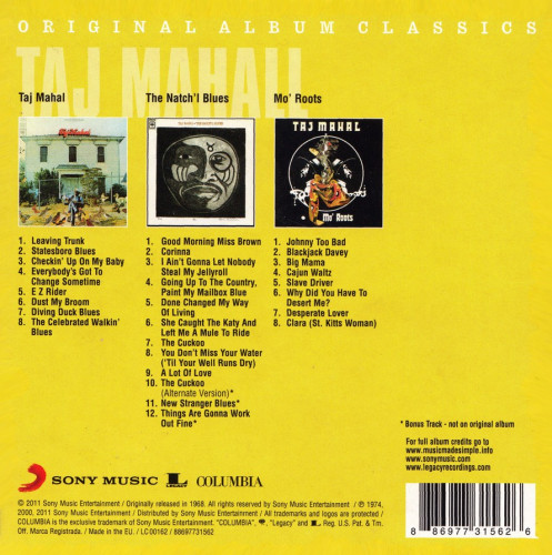 Taj Mahal - Original Album Classic (2011) [3CD]Lossless