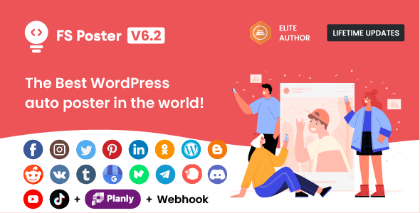 CodeCanyon - FS Poster v6.2.7 - WordPress Social Auto Poster & Scheduler - 22192139 - NULLED