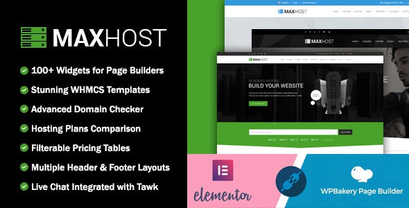 ThemeForest - MaxHost v9.5.2 - Web Hosting, WHMCS and Corporate Business WordPress Theme with WooCommerce - 15827691 - NULLED