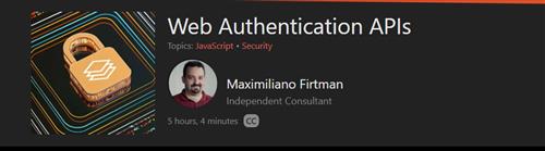 Frontend Master - Web Authentication APIs