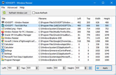 VovSoft Window Resizer 2.5.0 + Portable
