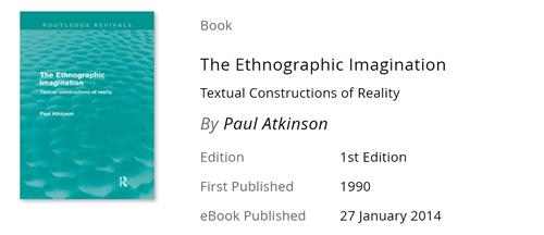 The Ethnographic Imagination Textual Constructions of Reality
