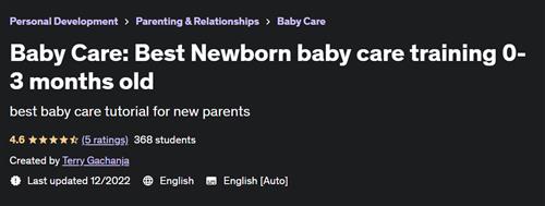 Baby Care Best Newborn baby care training 0-3 months old