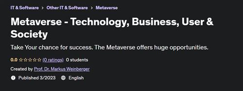 Metaverse - Technology, Business, User & Society