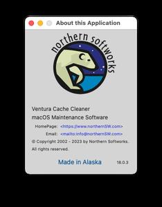 Ventura Cache Cleaner 18.0.3 macOS
