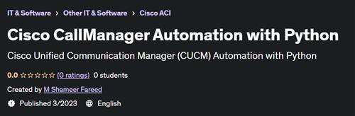 Cisco CallManager Automation with Python