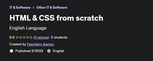 HTML & CSS from scratch (2023)