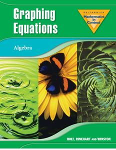Graphing Equations Algebra