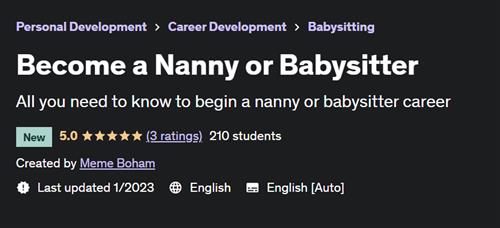 Become a Nanny or Babysitter