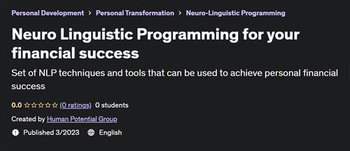 Neuro Linguistic Programming for your financial success