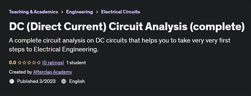 DC (Direct Current) Circuit Analysis (complete) –  Download Free
