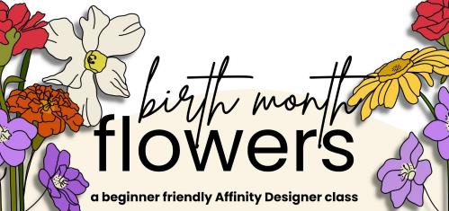 Affinity Designer 2 for iPad Birth Month Flowers –  Download Free
