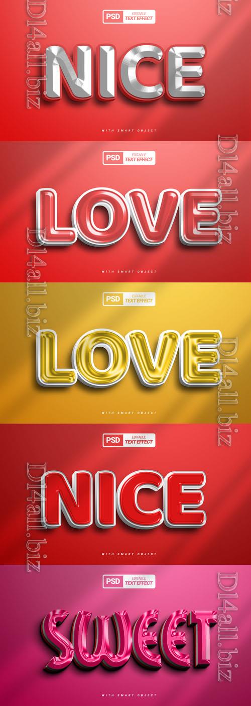 Psd style text effect editable collection vol 290
