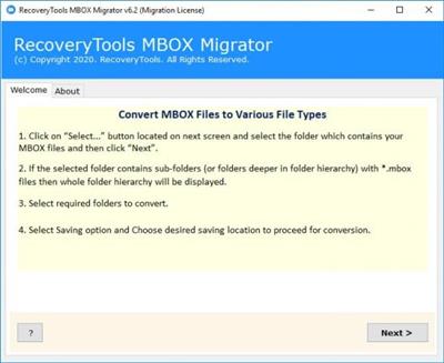 RecoveryTools MBOX Migrator  8.1
