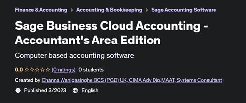 Sage Business Cloud Accounting –  Accountant's Area Edition