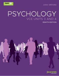 Psychology for VCE Units 3 and 4, 8th Edition