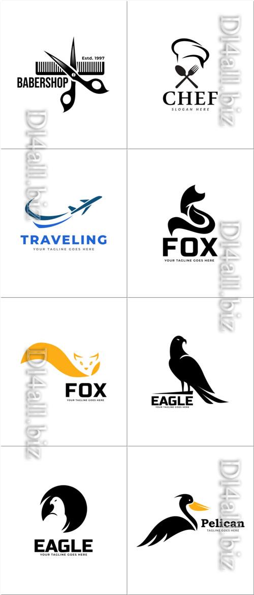 Set logo icon vector template
