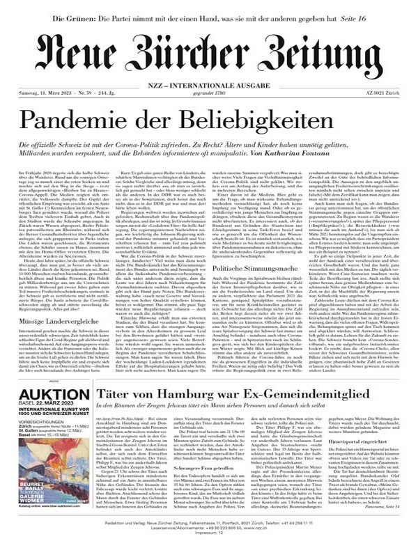 Neue Zürcher Zeitung International - 11 März 2023