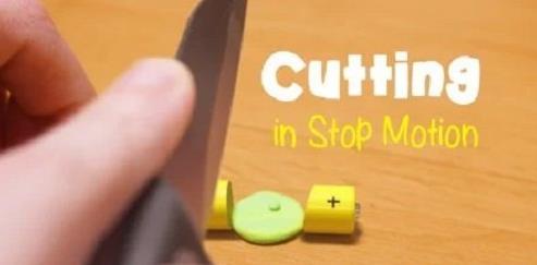 Stop Motion Cooking How To Cut Anything (Even Batteries)
