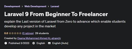 Laravel 9 From Beginner To Freelancer