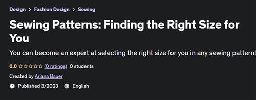 Sewing Patterns Finding the Right Size for You