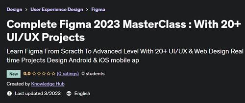 Figma 2023 Master Class Realtime UI/UX & Web Projects