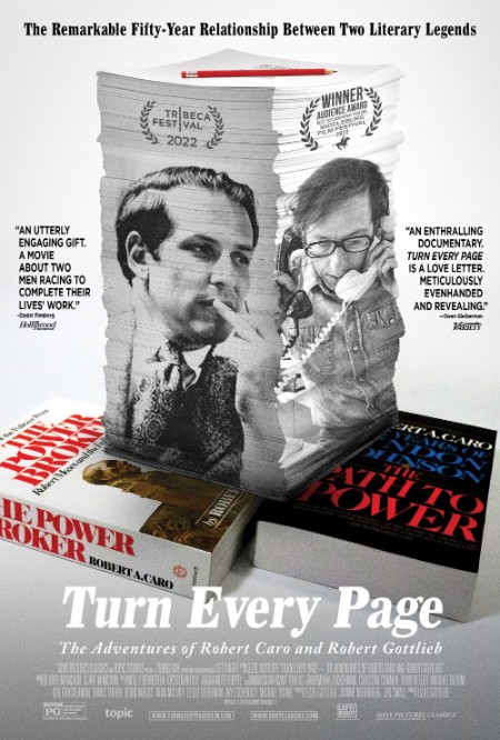 Turn Every Page - The Adventures Of Robert Caro And Robert Gottlieb (2022) 720p WE...